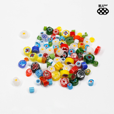 There mosaic glass inlaid hot melt glass DIY kiln burned thousand pearls imported hot melt glass