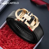 Ремень, универсальные модные штаны, крокодил, из натуральной кожи