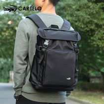 Carcodile Crocodile Double Shoulder Bag Mens Large Capacity Casual Travel Backpack Waterproof Nylon Cloth Street Trend Schoolgirl