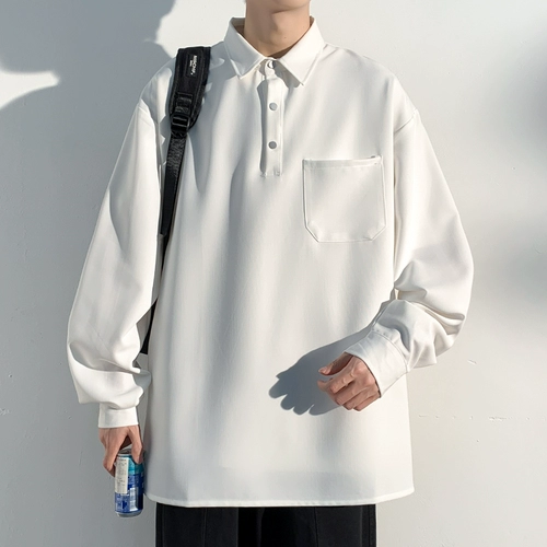 Рубашка, в американском стиле, воротник поло