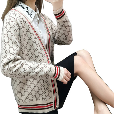 针织开衫外套女2020韩版宽松