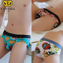Mens briefs ice silk traceless breathable fashion cute youth trend personality sexy boys briefs summer