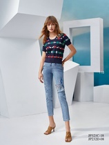 jeoujin spring and summer new womens clothing JP321C casual versatile slimming top 1680