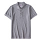 Paul áo ngắn tay áo nam T-Shirt Lập Wide Dòng Nhật Dẫn Half-Sleeve Summer Grey Đen POLO áo Tide Big Fat Kích