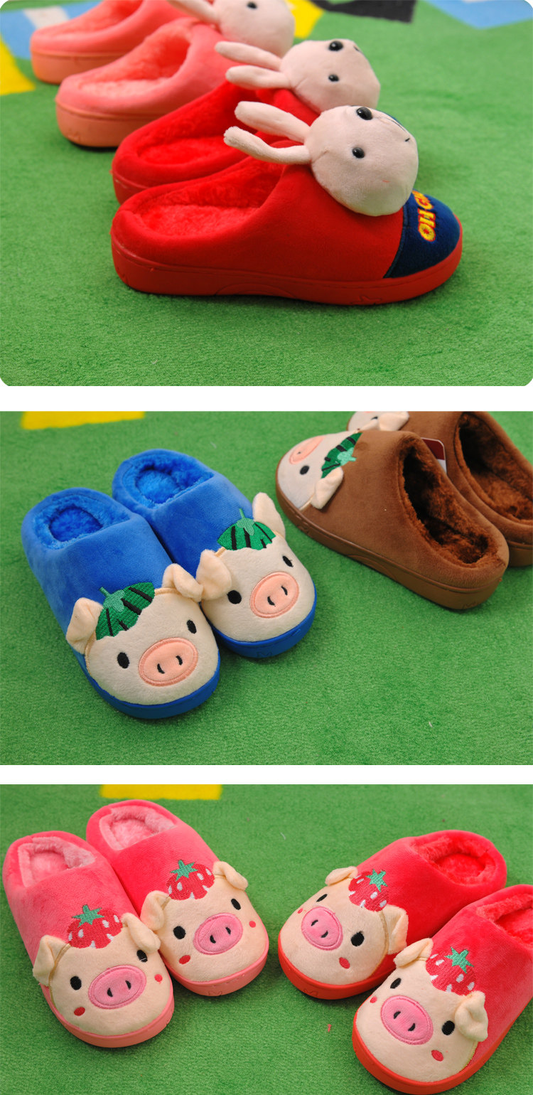 Pantoufles enfants en suède BRADMILLER pour hiver - semelle tendon - Ref 1024480 Image 23