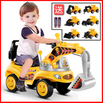 Excavator children can sit on extra large excavator excavator engineering car hook machine little boy baby can ride a toy car