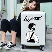 Универсальный трендовый чемодан подходит для мужчин и женщин, коробка с молнией, 24 дюймов