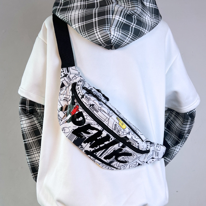 Crossbody Bag for Men, Niche Design, Trendy Bag for Men, Japanese Style Chest Bag, Crossbody Shoulder Bag, Student Waist Bag