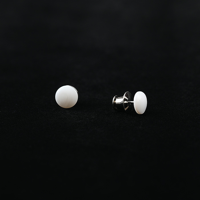 Shell đơn giản nhỏ chống ánh sáng trâm cổ áo khóa cổ áo sơ mi trắng khuy măng sét pin nhỏ pin nam và phụ kiện phụ nữ phụ kiện cài áo nữ