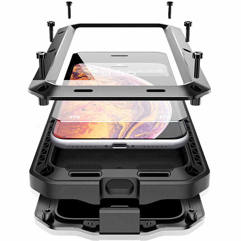 Suitable for Apple 8 7 6S Plus Mobile Phone Case, Silicone Frame, Three-Proof Metal Anti-Fall Case, 5S Se Mobile Phone Case Suitable for Apple 8 7 6S Plus Mobile Phone Case, Silicone Frame, Three-Proof Metal Anti-Fall Case, 5S Se Mobile Phone Case