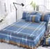 8 1 mét 2 mét nắp bảo vệ bụi bìa phong cách châu Âu giường bedspread váy bedspread con Single Double ký túc xá 1.8m - Váy Petti 	chân váy giường Váy Petti