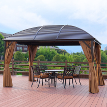 Pavilion outdoor courtyard tent open rooftop garden villa Pavilion mobile luxury aluminum alloy outdoor sunshade canopy