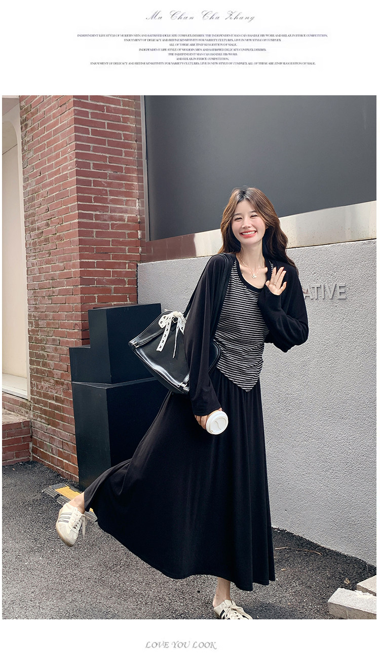 3点セット！【セットアップ】韓国風 タンクトップ× ニットカーディガン