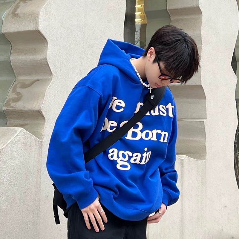 Trendy High Street Kanye Kanye Cpfm Foam Fleece Loose American-Style Couple's Hoodie Heavyweight Sweatshirt
