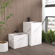 Slate pedestal basin outdoor wash basin integrated combination courtyard stone stone mop pool mop pool combination