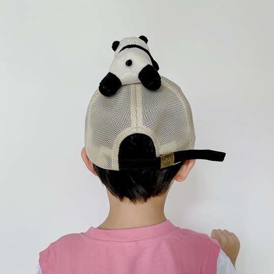 Baby hat summer thin zoo panda baseball cap men's mesh cap peaked cap children's sun protection hat