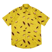 subreef cockroach fairies men and women short sleeve shirts dark islands vintage American street flowers day tide easy and comfortable