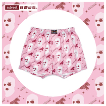 subreef gangster Arrow pants cotton dark island couple square pink underwear men and women eat chicken at home national tide pajamas