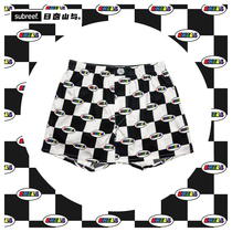 subreef dark island CHILL checkerboard Arrow pants cotton couple square men and women home pajamas large size tide underwear