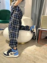 (Seconds Kill) Han Mile Inn Style Bouquet Leggings Pants Women Season Fashion High Waist Display Slim Loose Straight Drum Casual Pants