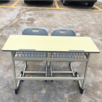 Double class table and chairs School desk and chairs Primary and secondary school table and chairs training course table and chairs remedial class double room table and chairs