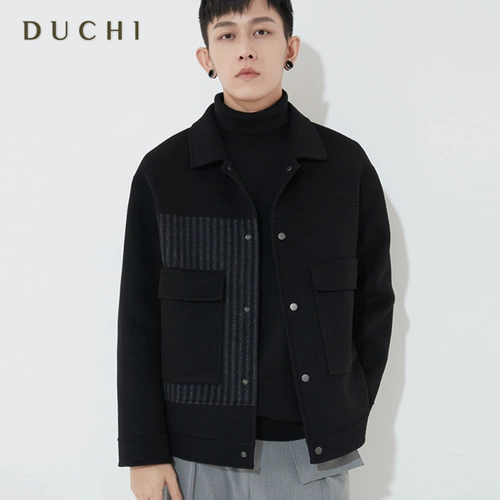 Шерстяное пальто, осенняя короткая трендовая кашемировая куртка для отдыха, увеличенная толщина