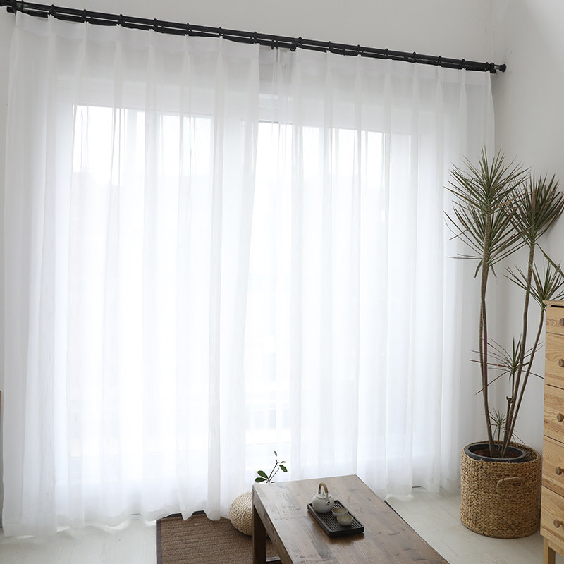 Meteor rain yarn 100 lap cozy pure white yarn delicate minimalist living-room yarn curtain bedroom balcony floor window customization