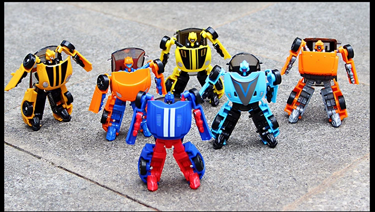 Biến đổi Mini King Kong Thanh tra Optimus Dòng xe thể thao Robot Robot Đồ chơi trẻ em Mẫu nhỏ Quà tặng chính hãng - Gundam / Mech Model / Robot / Transformers