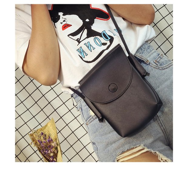 Mới đơn giản điện thoại di động túi nữ vai túi Messenger retro túi nhỏ treo cổ điện thoại di động túi ví thủy triều túi đeo chéo nam lv