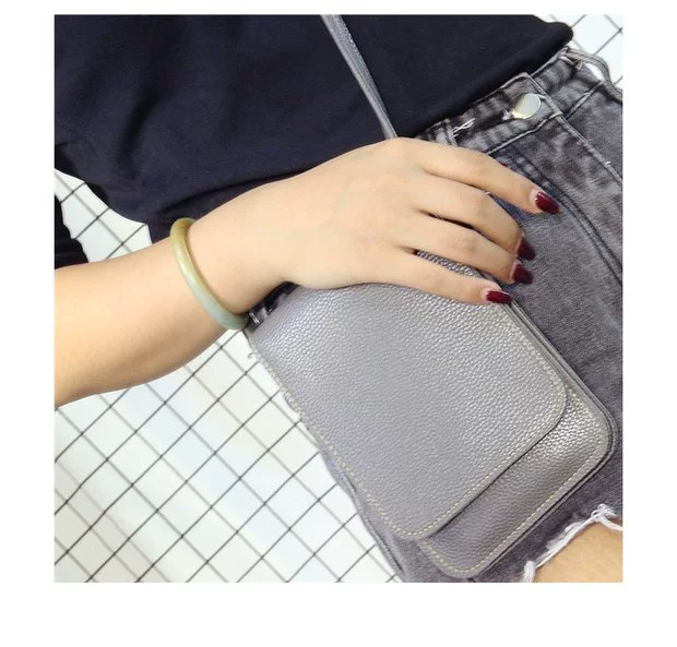 Màn hình cảm ứng túi đựng điện thoại di động nữ treo cổ 2017 Phiên bản Hàn Quốc của chiếc túi đeo vai trong suốt Messenger túi xách màn hình lớn túi xách mini thủy triều