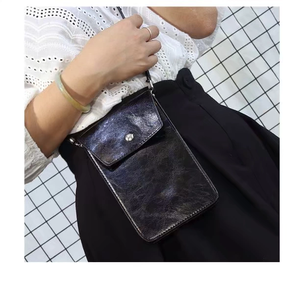 Túi xách điện thoại di động mới 2017 túi xách nữ phiên bản Hàn Quốc mùa hè đơn giản vai sinh viên đeo chéo túi mini túi điện thoại di động - Túi điện thoại