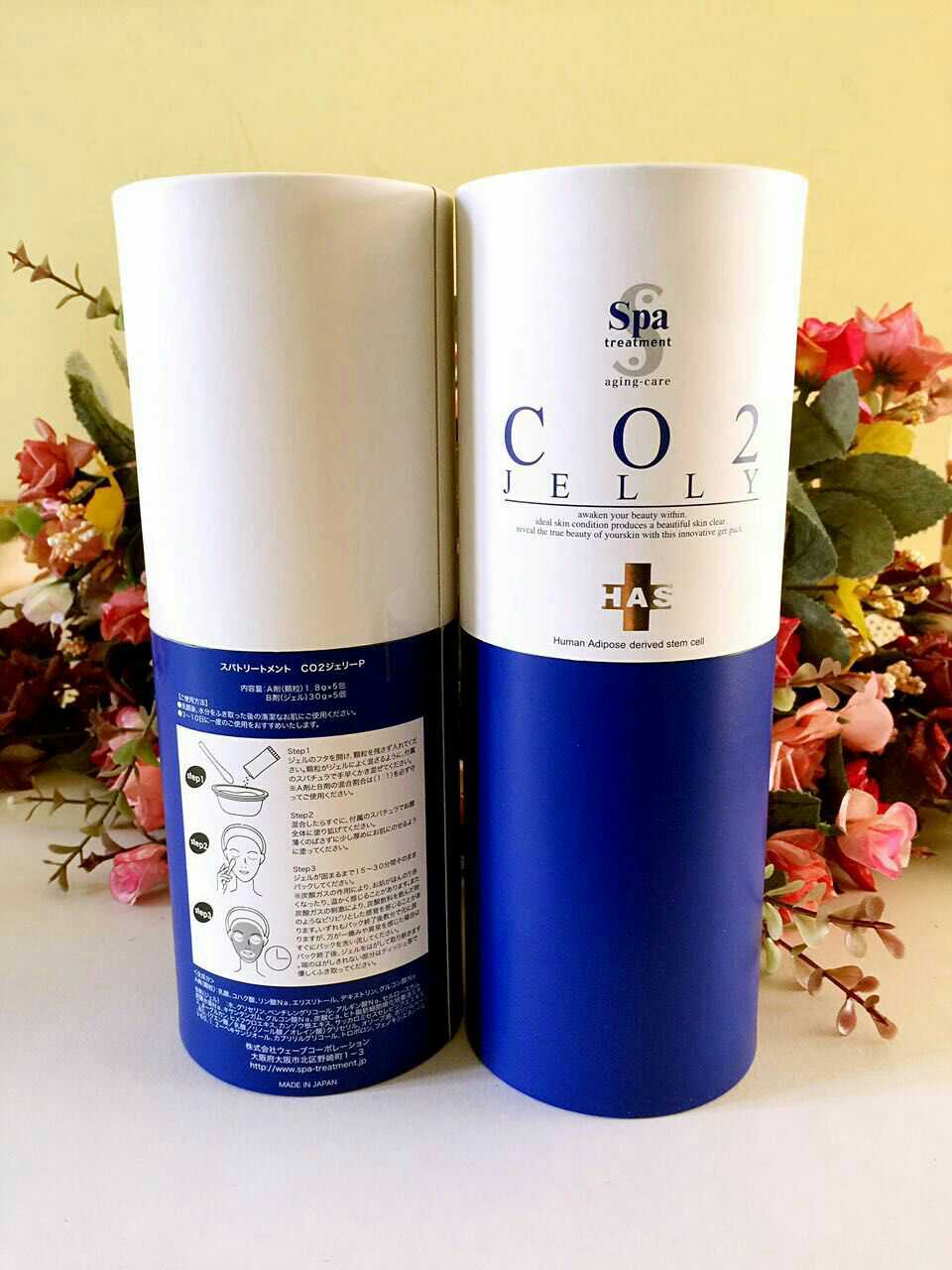 Japanese spa treatment Oxygenated Carbonation Mask Gel CO2 5 Basket Jars