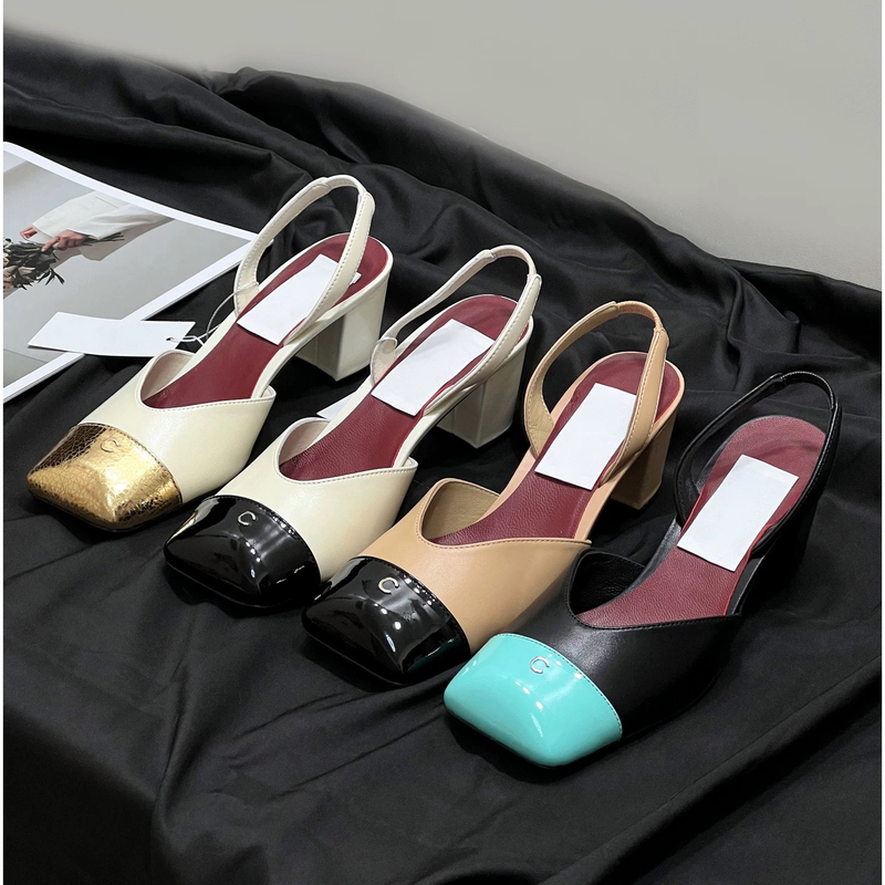 【Wiuhk】 International Foreign Order~Xiangxiangfeng 26S Square-Toe Mary Jane Chunky Heel Closed-Toe Sandals Women's High Heels 【Wiuhk】 International Foreign Order~Xiangxiangfeng 26S Square-Toe Mary Jane Chunky Heel Closed-Toe Sandals Women's High Heels