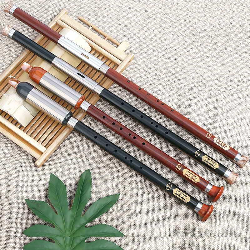 Bau Ebony Mahogany B B tone C tone vertical blowing children students adult beginners introductory bau instrument