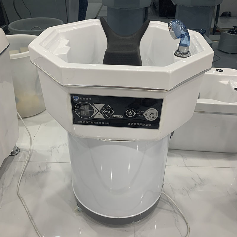 Free up up and down water pipe mobile head basin grafting beauty bed with fumigation water cycle beauty salon application Bring your own heating