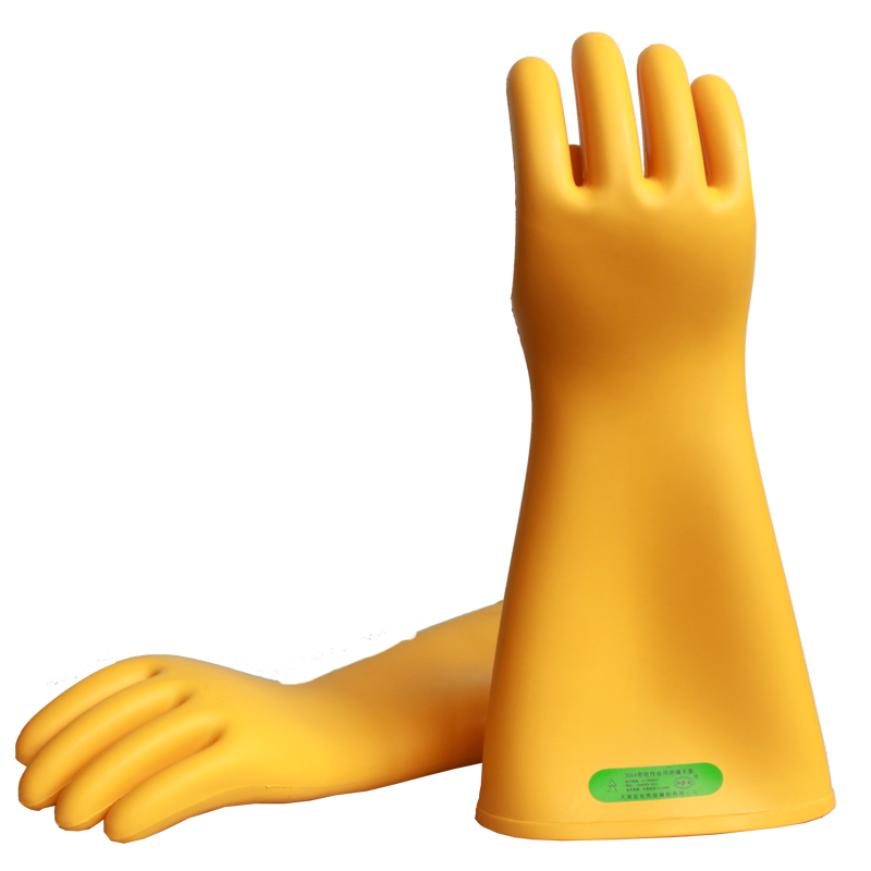 Double Ann 35kv Insulation gloves High voltage electrical work Anti-electric operation Lauprotect rubber glove electrician special insulation gloves