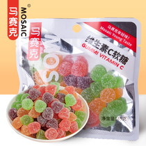 Mosaic vitamin C fudge Multi-flavored fruit candy 8090 Childhood memories nostalgic casual office snacks