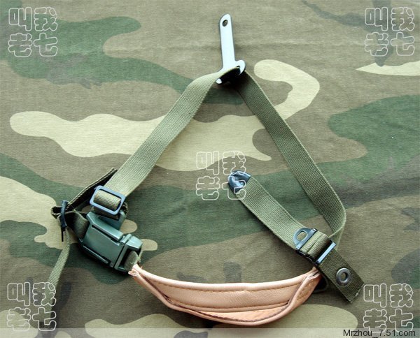 K-I paratrooper helmet dedicated three-point chin strap (public hair) military fans modified riding game helmet chin strap brand new