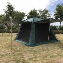 Outdoor extra-large canopy cool shed Rain-proof coating silver Oxford cloth New hall Wild Cooking Tent Multipurpose Camping Professional Beach