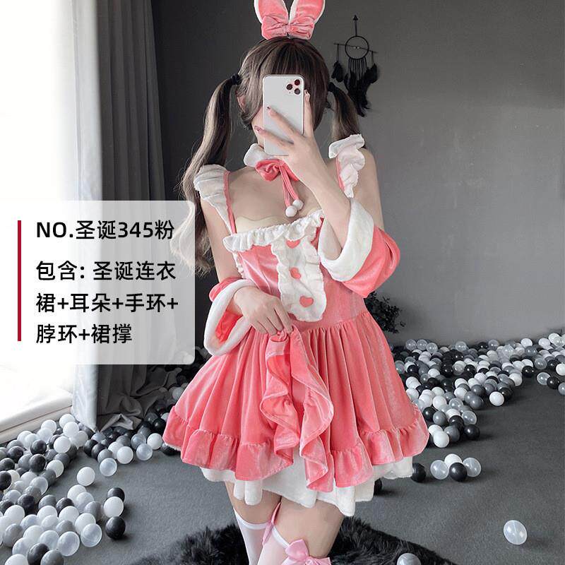 jk制服加工定制 圣诞节服装成人女小麋鹿圣诞节日派对装扮圣诞老人套装cos舞台服