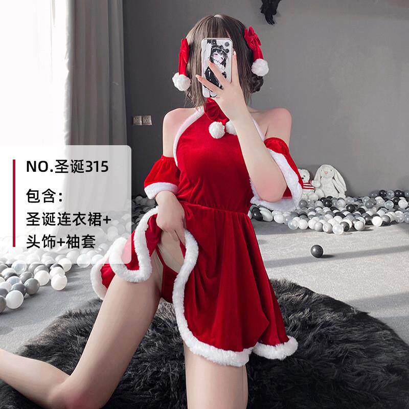jk制服加工定制 圣诞节服装成人女小麋鹿圣诞节日派对装扮圣诞老人套装cos舞台服