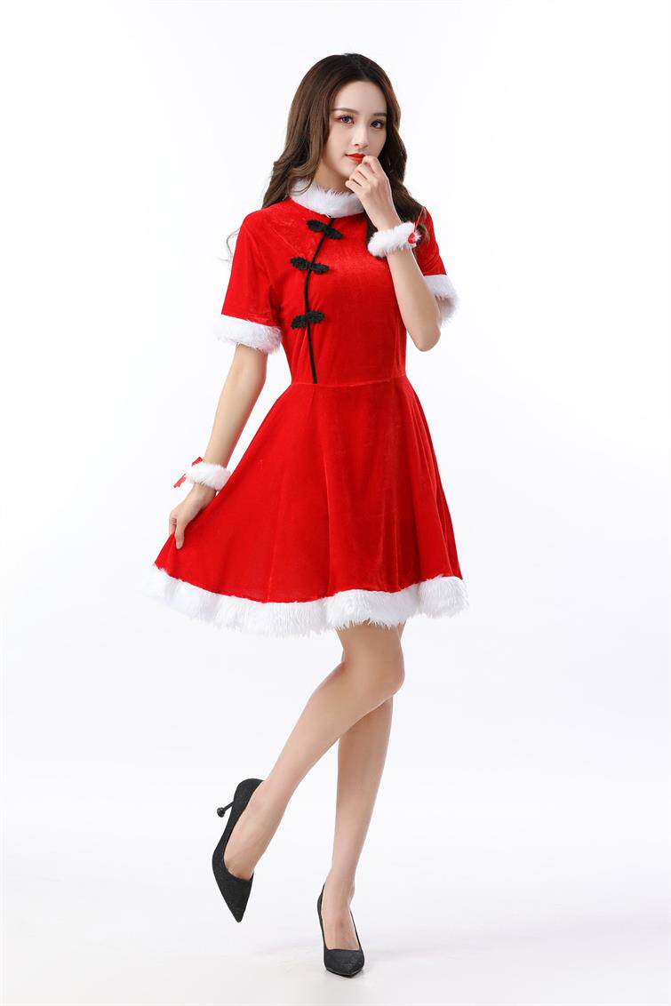 jk制服加工定制 中国风旗袍洋装主播cos制服耶诞节服装女仆装cosplay兔女郎耶诞