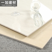 Living room tile 600*600 white yellow wood line stone wood grain polished brick Floor tile 800x800 non-slip wear-resistant vitrified brick