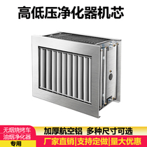 Barbecue cart purifier electric field Commercial accessories High and low pressure electrostatic type inner filtration low air oil smoke purifier liner