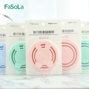 FaSoLa du lịch silicone gấp cốc ngoài trời cốc di động nén telescopic nén cầm tay cốc nhỏ cốc cà phê - Tách