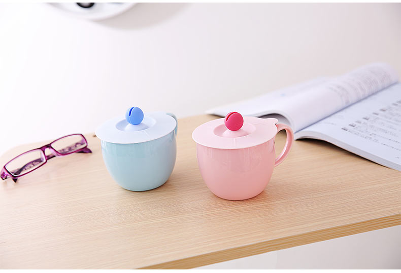 Fasola Gốm Cốc Nước Bìa Silicone Tea Cup Bìa Kín Leakproof Cup Mug Bìa Chịu Nhiệt Cup Bìa