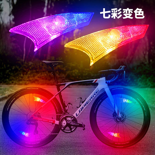 Bicycle lights Hot Wheels night riding lights spoke lights children's balance bike lights bicycle mountain bike luminous tire lights