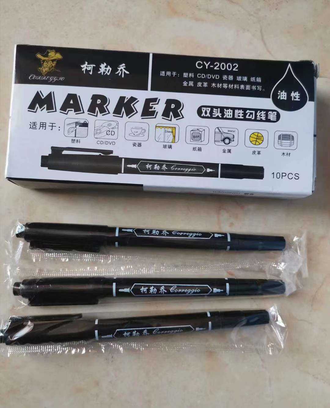 Can add ink Colejo oily double-head oily marker pen hook ink enough 100