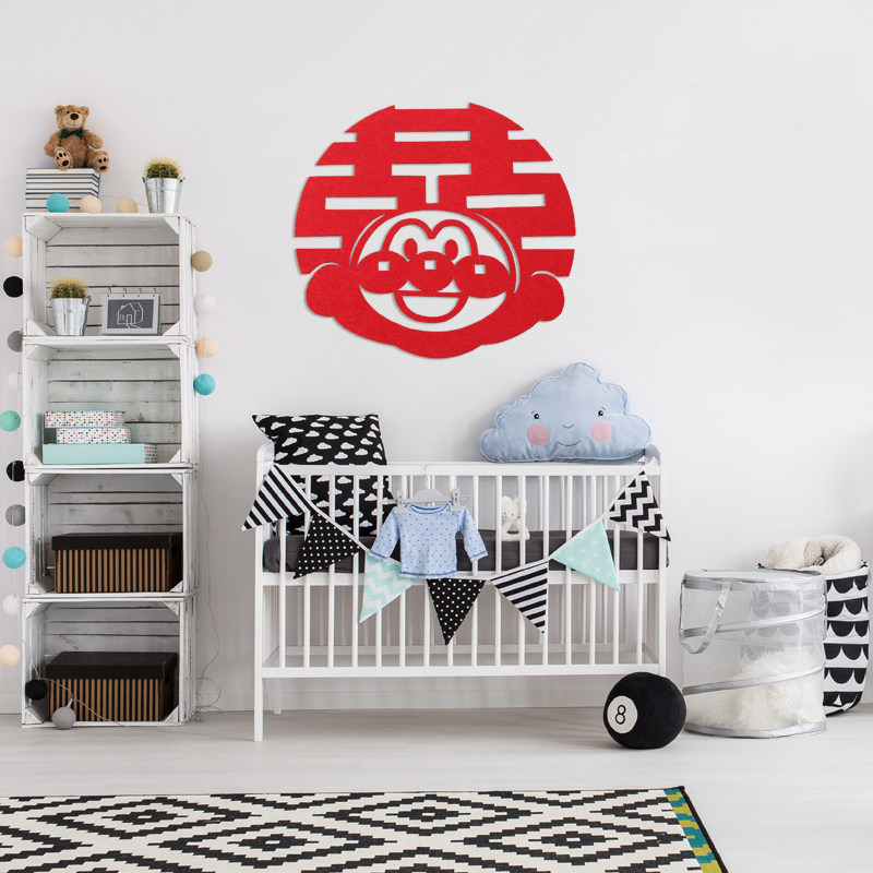 Wedding hi word stickers woman new house wedding decoration hi child room door stickers living room wedding supplies wedding room layout set