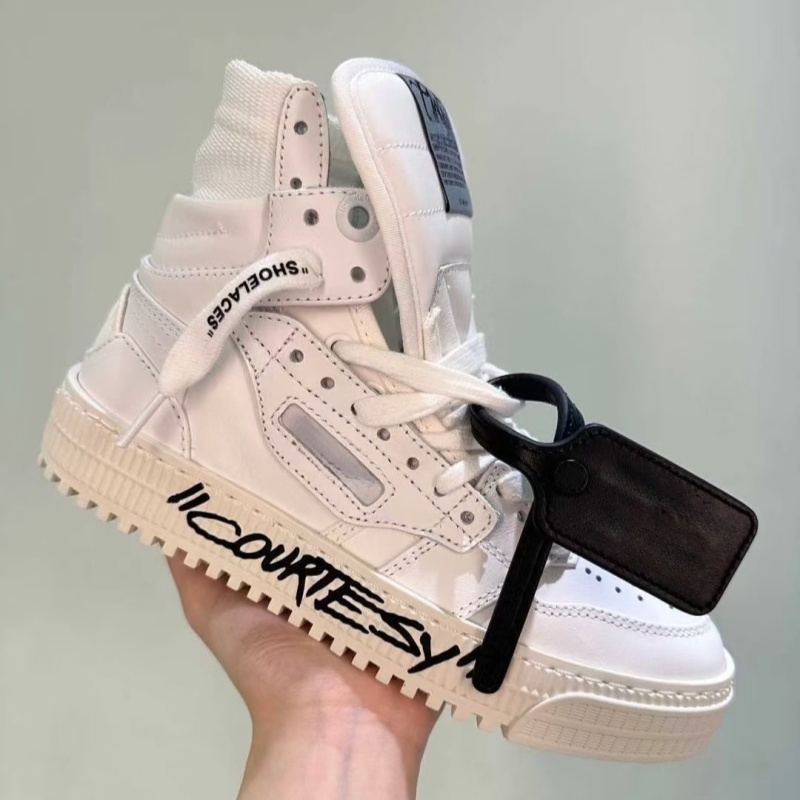 European Style Trendy Brand Shoes for Men, Summer Black and White High-Top Sneakers, Unique Versatile Casual Thick-Soled Martin Short Boots for Women